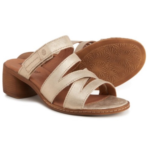 Shoes - Josef Seibel Leather Belbedere Juna 04 Slide Sandals - Size 8 1/2